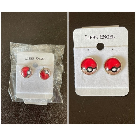 Pokémon ball fashion costume jewelry set new necklace earrings bracelet set - Picture 7 of 16